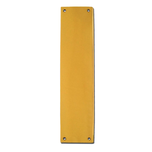 ASEC Victorian 70mm Wide Polished Brass Finger Plate 300mm - Polished Brass