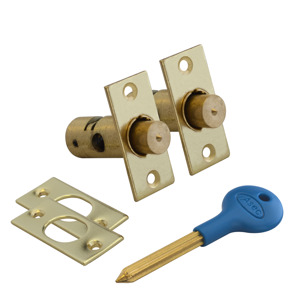 ASEC Window Bolt Pro - Electro Brass