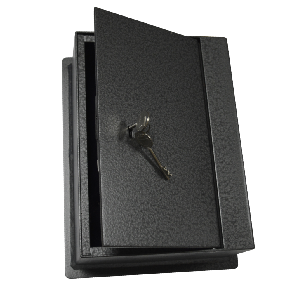 ASEC Wall Safe 9kg Key 4 Brick - Grey