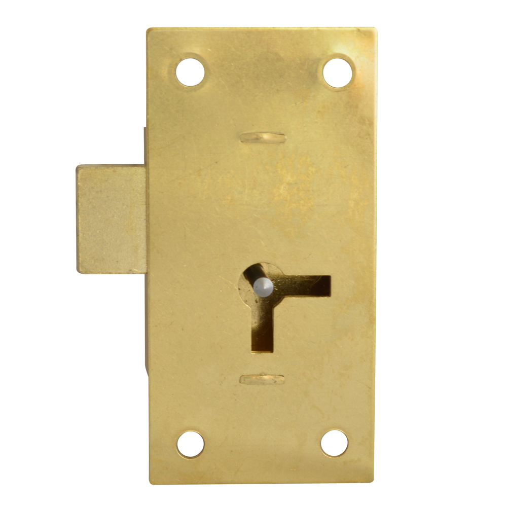 ASEC 100 1 Lever Straight Cupboard Lock 75mm Keyed Alike Pro - Satin Brass