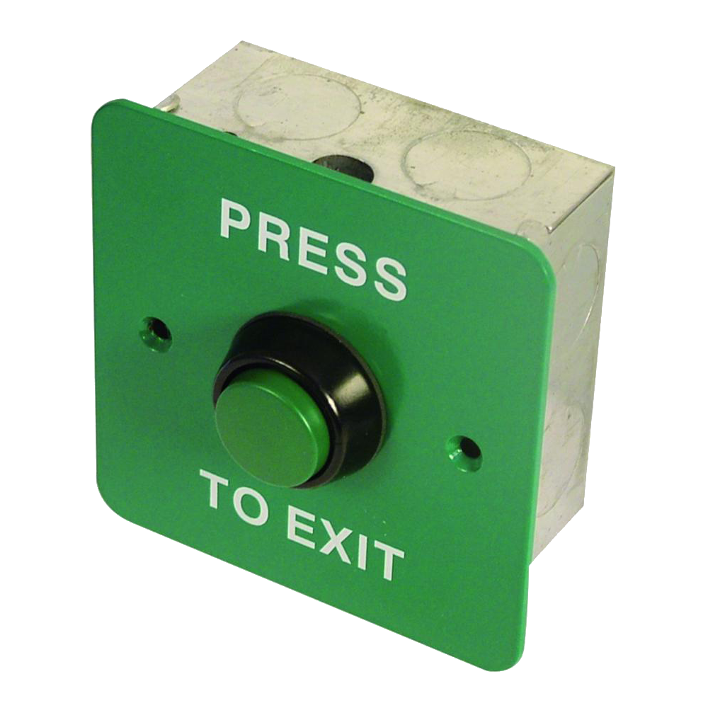 ASEC Press To Exit Green Button Press To Exit - Green