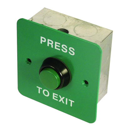 ASEC Press To Exit Green Button Press To Exit - Green