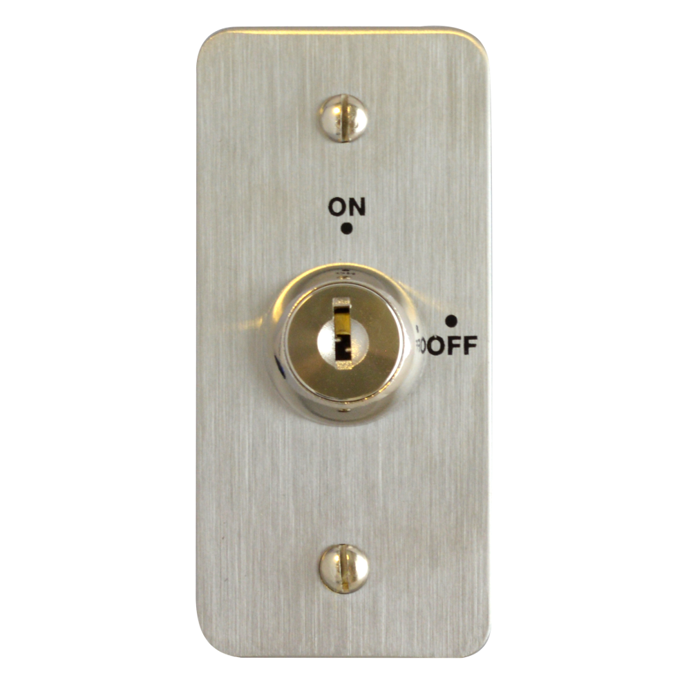 ASEC On/Off Key Switch Narrow Style - Stainless Steel