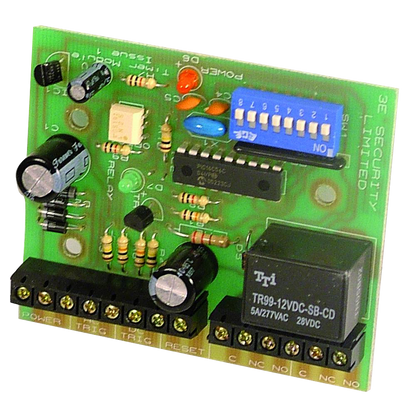 ASEC 12V/24V AC/DC Timer Relay PCB Mounted