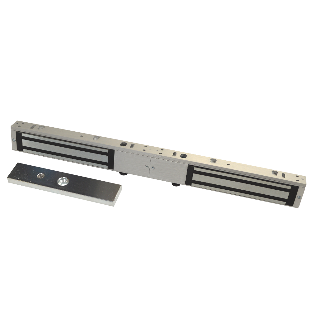 ASEC Slim Line Double Magnet Unmonitored - Satin Anodised Aluminium