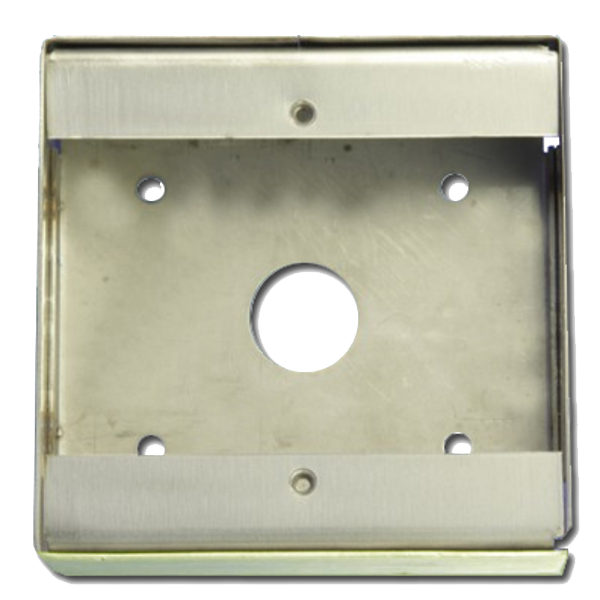 ASEC 28mm 1 Gang Surface Housing Stainless Steel