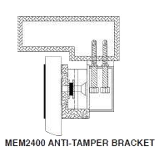 Asec Vortex MEM2400 Brackets Anti-Tamper - Anodised Aluminium