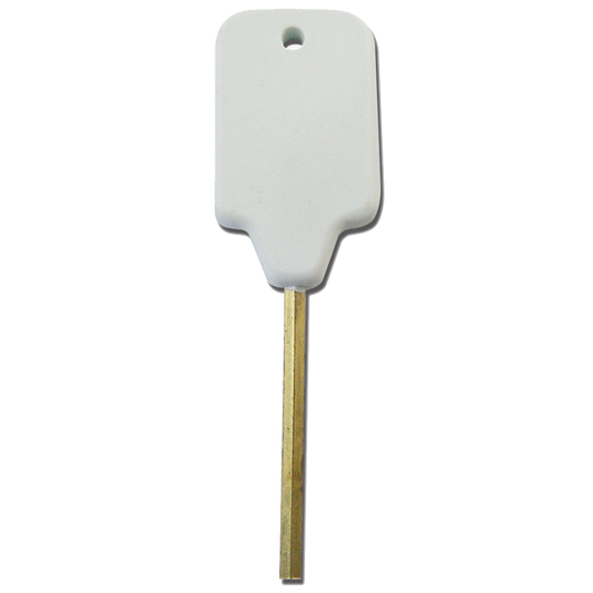 ASEC TS7451 White Plastic Head Avocet WMS Window Key White Plastic Head Key