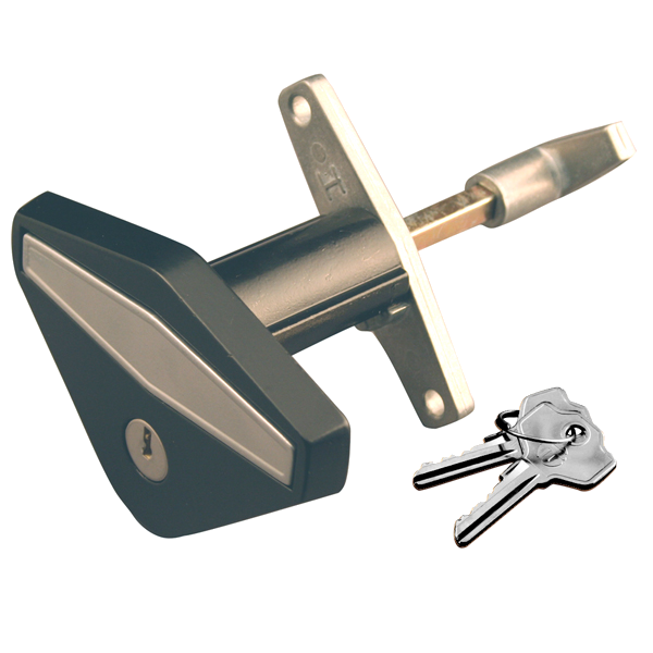 STARFLEET STAR0045 Anti-Vandal Garage Door Lock Black