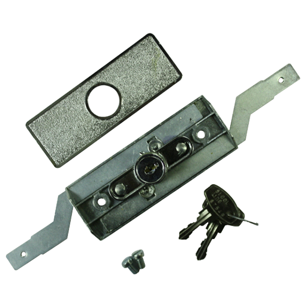 STEEL-LINE SLINE0010Inline Steel Roller Door Lock Silver