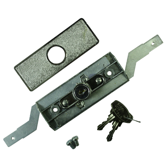 STEEL-LINE SLINE0010Inline Steel Roller Door Lock Silver