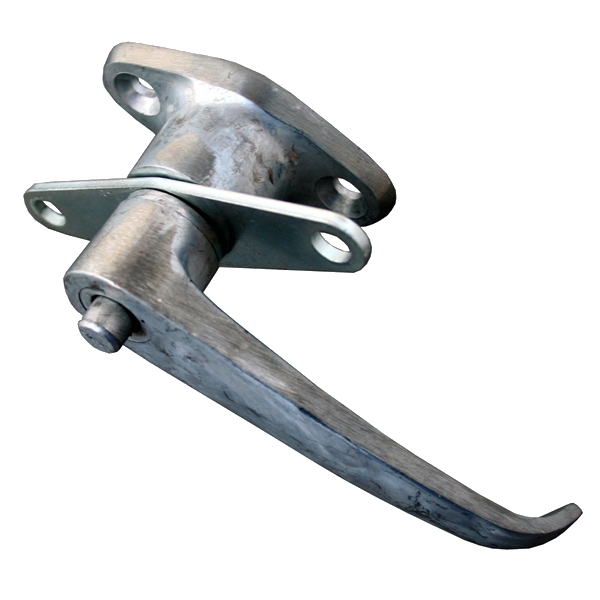 ASEC Lever Type Bonsack Internal Garage Door Handle Silver