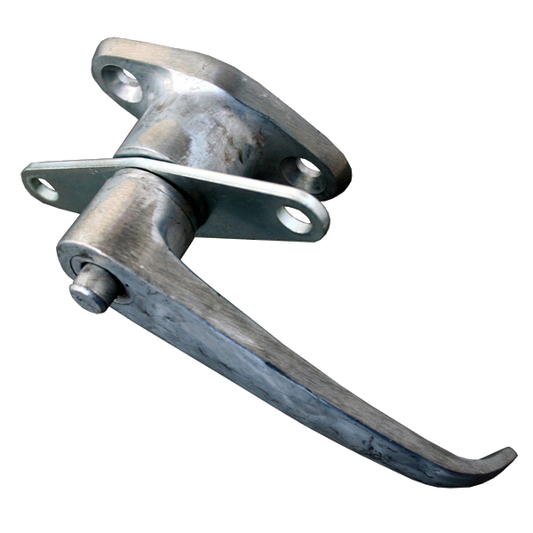 ASEC Lever Type Bonsack Internal Garage Door Handle Silver