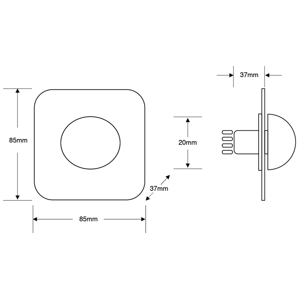 ASEC Red Dome Panic Button