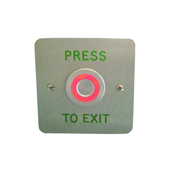 ASEC Touch Sensitive Illuminated Red/Green Halo Exit Button