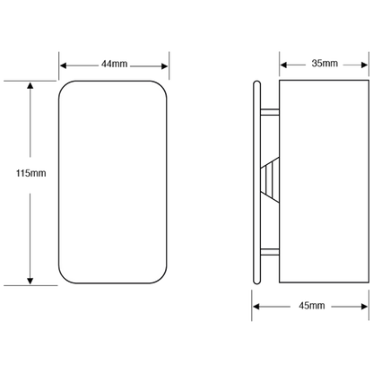 ASEC Surface Mount Push to Open Pad