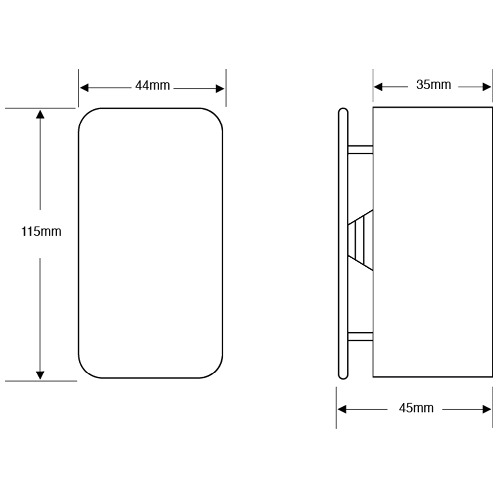 ASEC Surface Mount Push to Open Pad