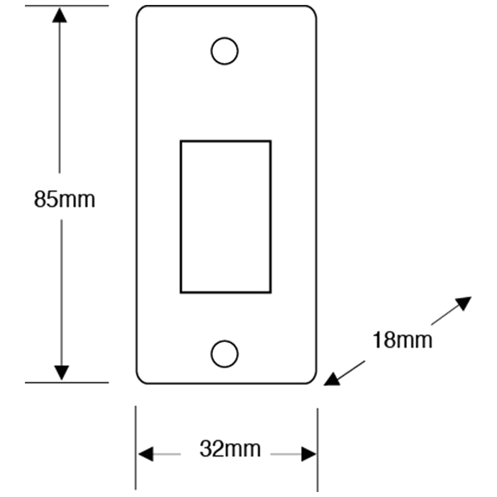 ASEC Narrow Style Momentary Exit Switch