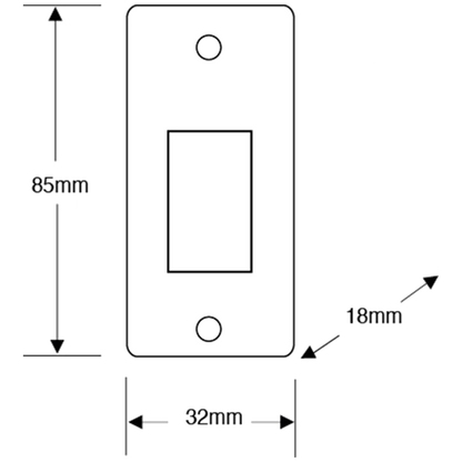 ASEC Narrow Style Momentary Exit Switch