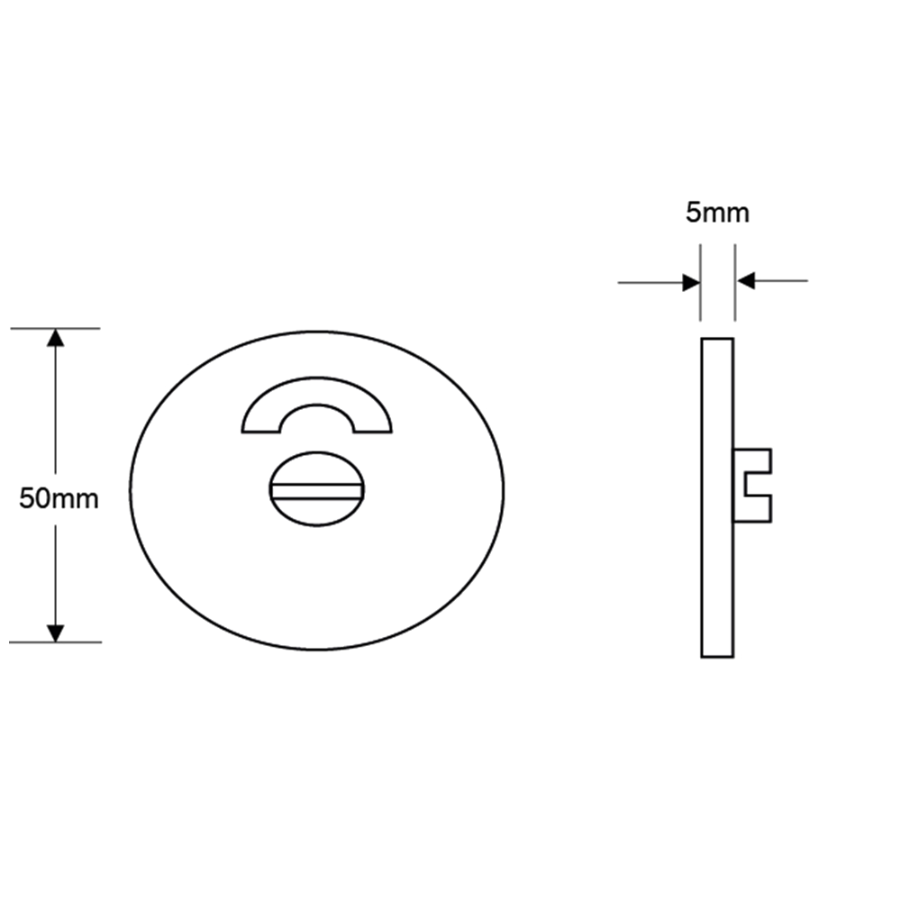 ASEC 5mm Stainless Steel Toilet Indicator Set