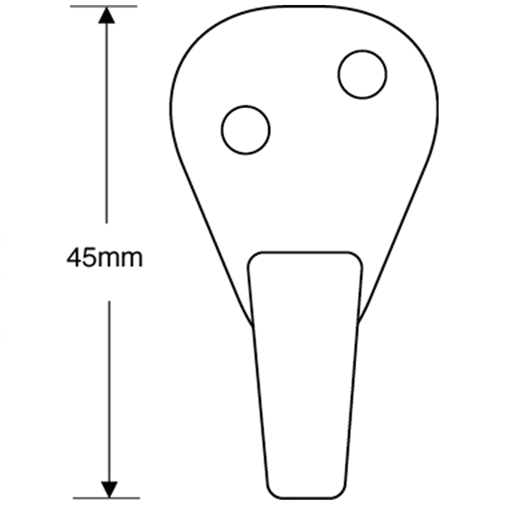 ASEC AA26 Single Wardrobe Hook