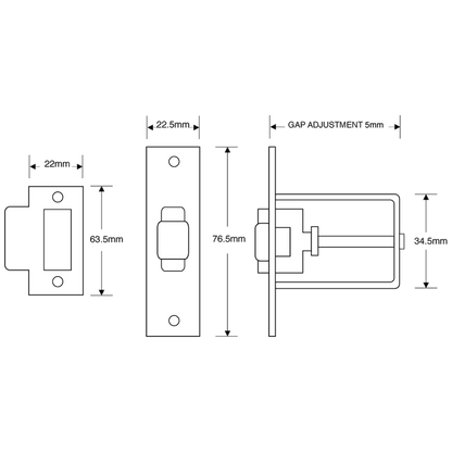 ASEC Adjustable Roller Catch