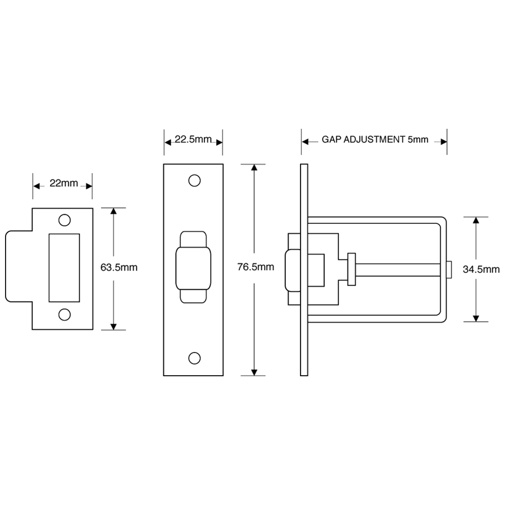 ASEC Adjustable Roller Catch