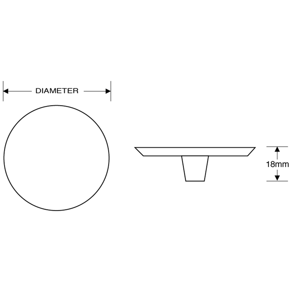 ASEC Aluminium Cupboard Knob