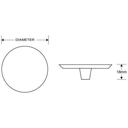 ASEC Aluminium Cupboard Knob