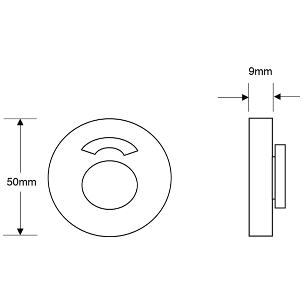 ASEC Aluminium Toilet Indicator Set