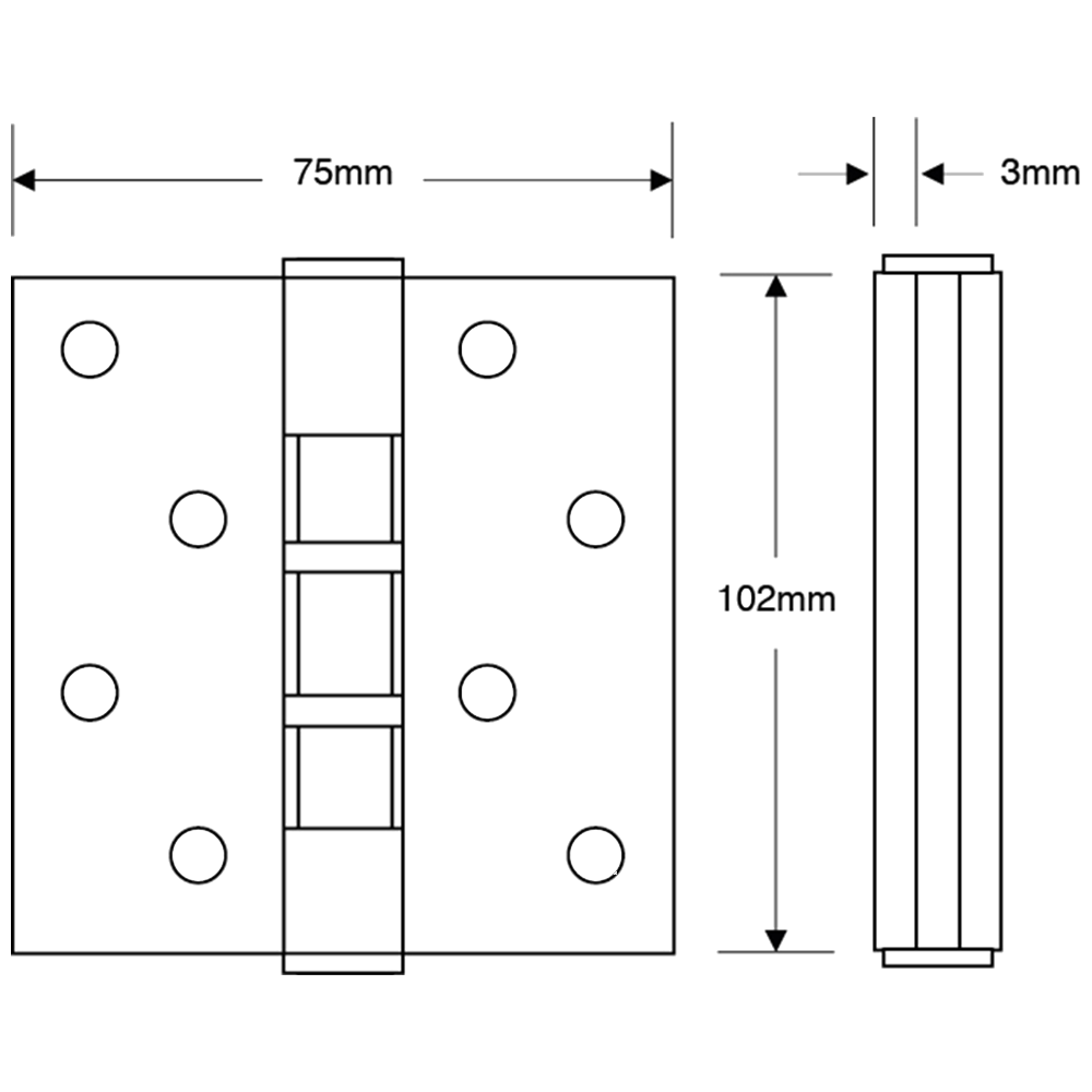 ASEC Ball Bearing Hinge