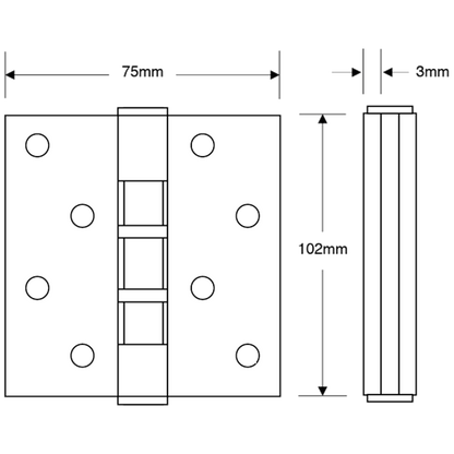 ASEC Ball Bearing Hinge