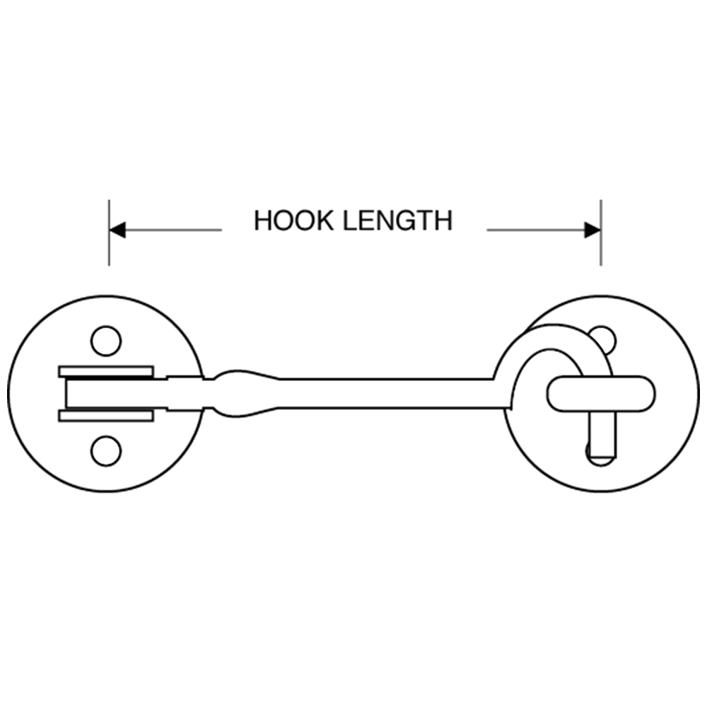 ASEC Brass Cabin Hook