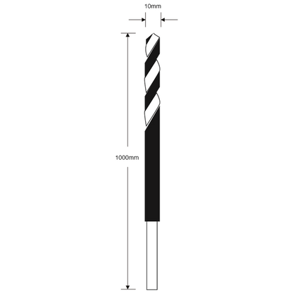 ASEC 1 Metre Wooden Core Drill Bit