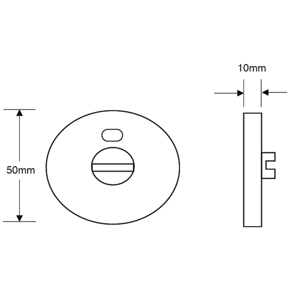 ASEC Disabled Turn Toilet Indicator Bolt