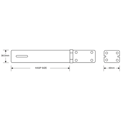 ASEC Safety Hasp & Staple