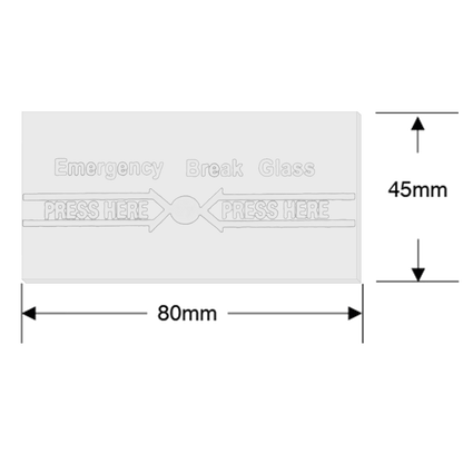 ASEC Spare Glass For Call Point