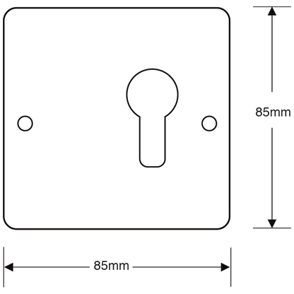 ASEC 1 Gang On/Off Euro Key Switch