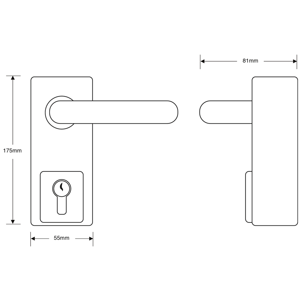 ASEC Lever Operated Outside Access Device