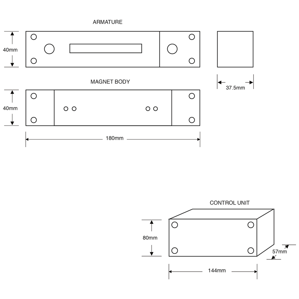 ASEC MS41SSM Surface Shear Magnet