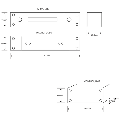 ASEC MS41SSM Surface Shear Magnet