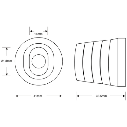 ASEC Oval Bullet Lock Housing