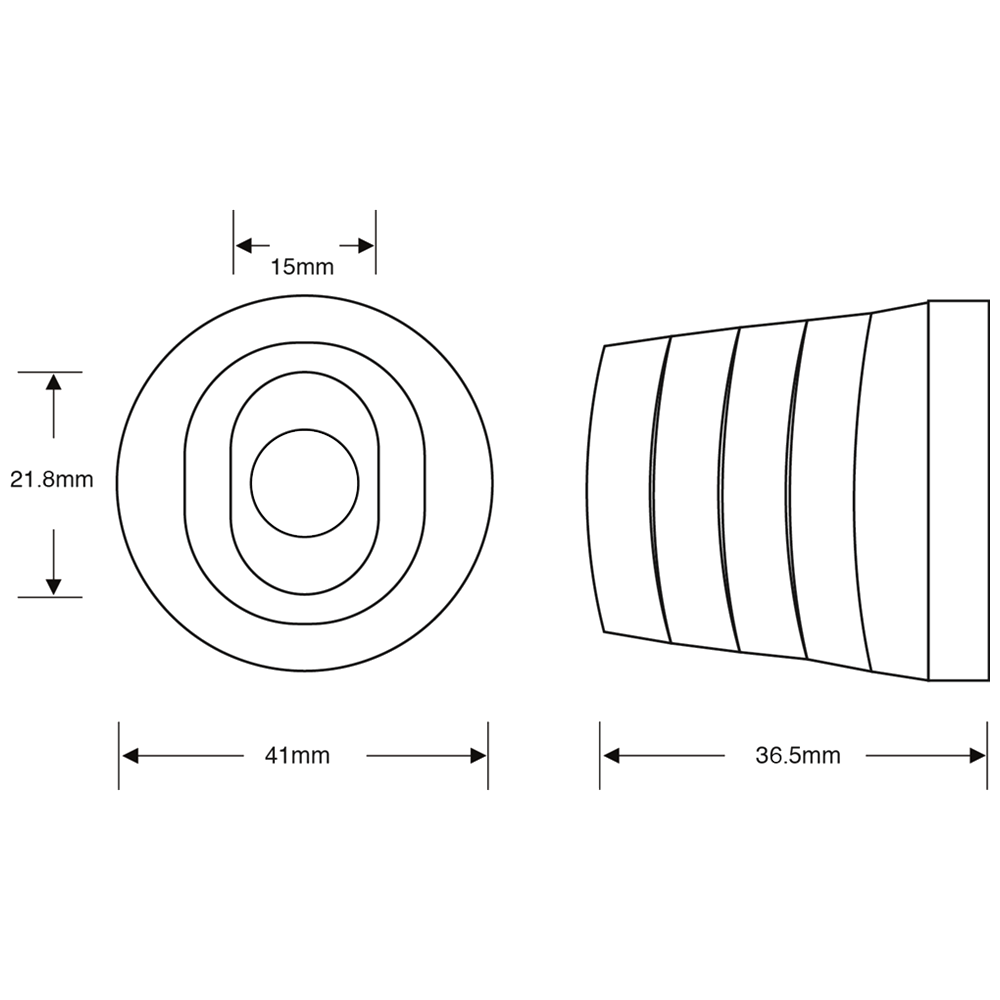 ASEC Oval Bullet Lock Housing