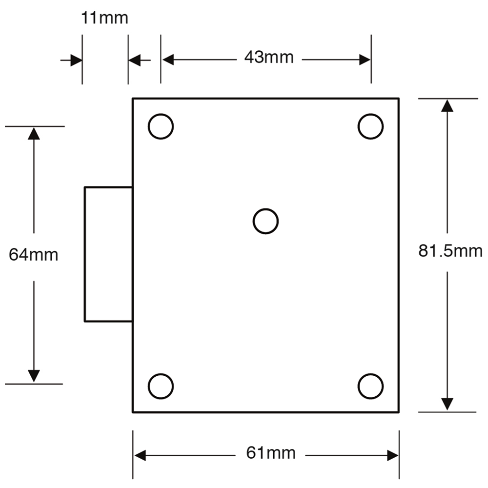 ASEC 7 Lever Safe Lock