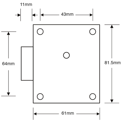 ASEC 7 Lever Safe Lock