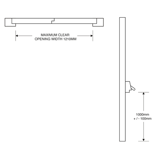 ASEC Single Panic Bolt