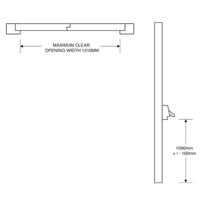 ASEC Single Panic Bolt