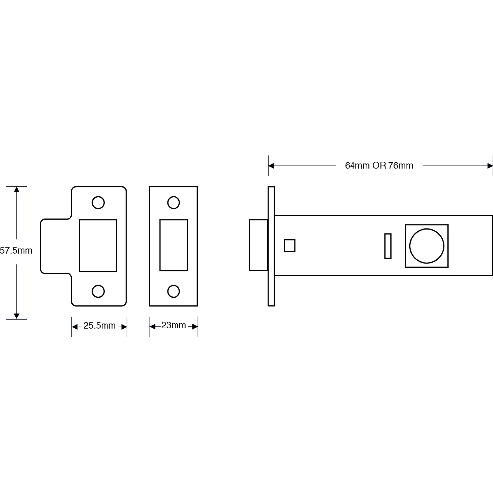 ASEC Tubular Latch