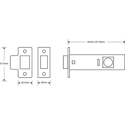 ASEC Tubular Latch