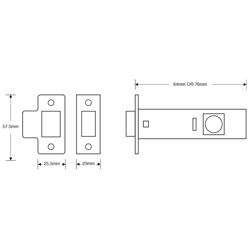 ASEC Tubular Latch